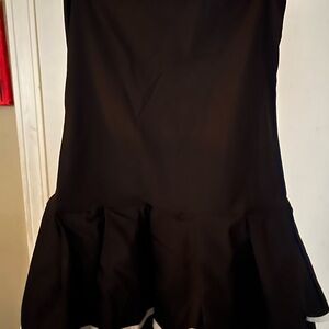 Black and White Strapless Dress